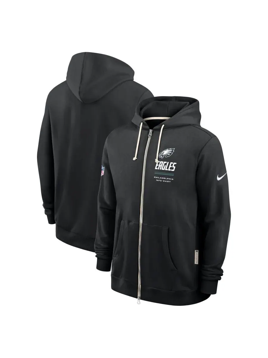 Толстовка с капюшоном с принтом Philadelphia Eagles Nike — изображение 1 из 3, черный
