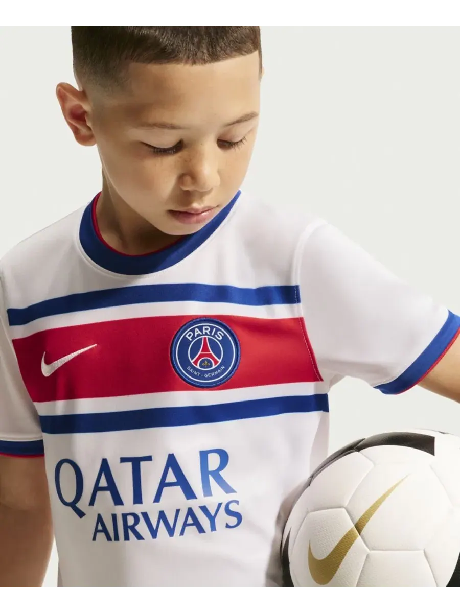 Футболка с длинным рукавом Paris Saint-Germain 2026/27 Away Pre-Match Nike — изображение 2 из 5, белый