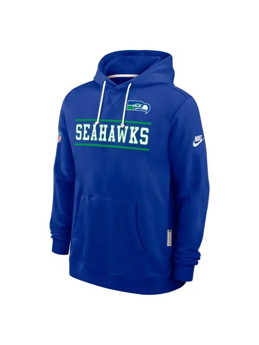 Худи с капюшоном Seattle Seahawks Dri-FIT Nike — изображение 2 из 4, королевский