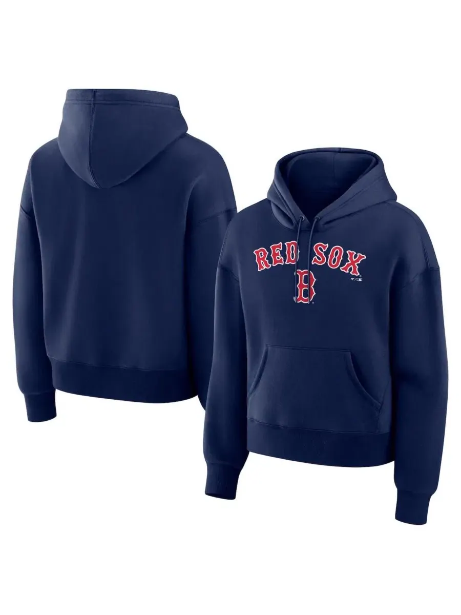 Женский худи с капюшоном Fanatics Boston Red Sox Lockup Legacy — изображение 1 из 3, темно-синий