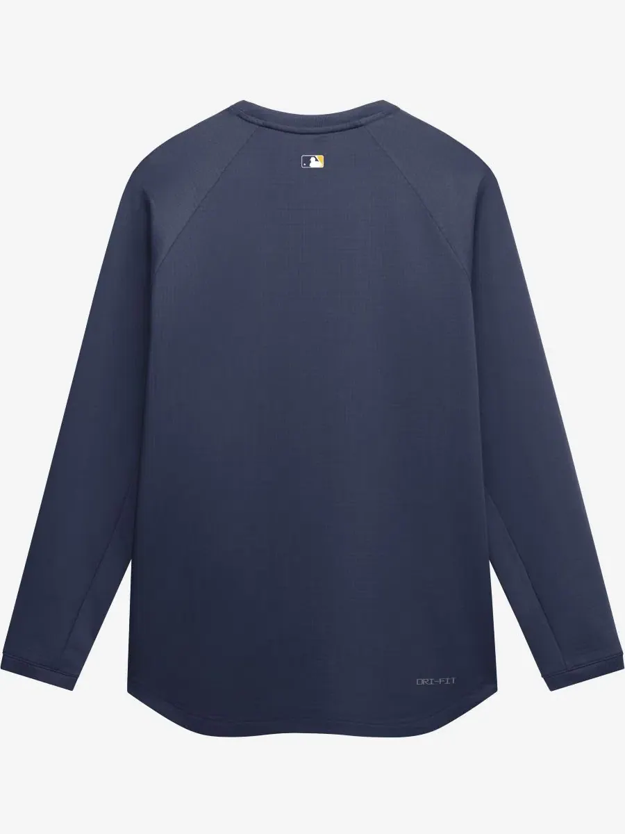 Свитшот с регланом и технологией Dri-FIT, модель Authentic Collection Raglan Nike — изображение 3 из 5, темно-синий