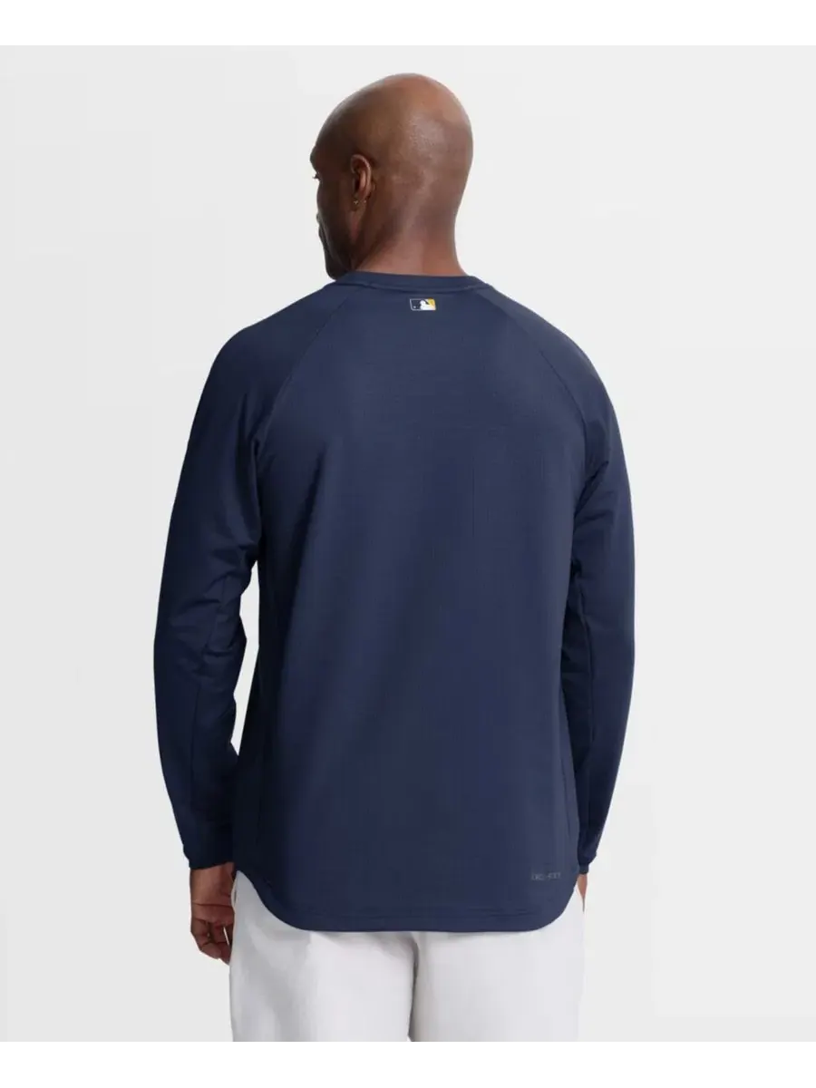 Свитшот с регланом и технологией Dri-FIT, модель Authentic Collection Raglan Nike — изображение 4 из 5, темно-синий
