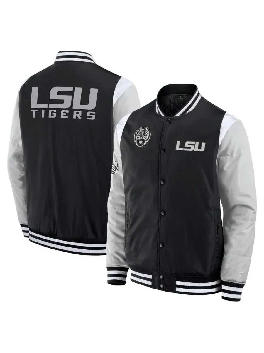 Мужская куртка с полной застежкой на кнопках Elements Elite LSU Tigers Fanatics — изображение 1 из 3, черный