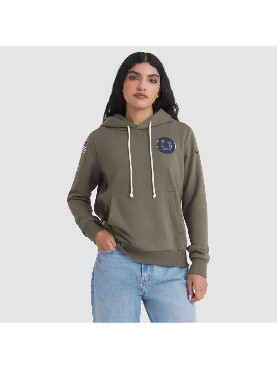 Худи Nike с принтом Salute to Service — изображение 1 из 3, оливковый
