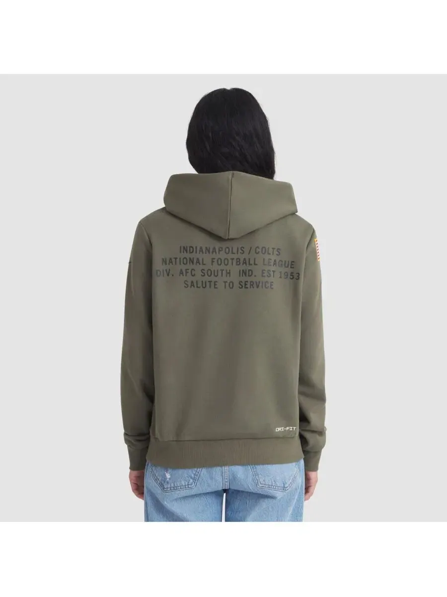 Худи Nike с принтом Salute to Service — изображение 3 из 3, оливковый