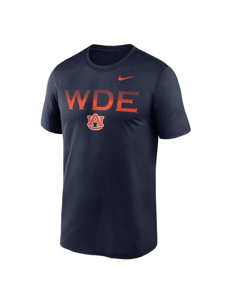 Футболка с длинным рукавом Nike Auburn Tigers Primetime Legend Kinetic Mantra Dri-FIT — изображение 1 из 5, темно-синий