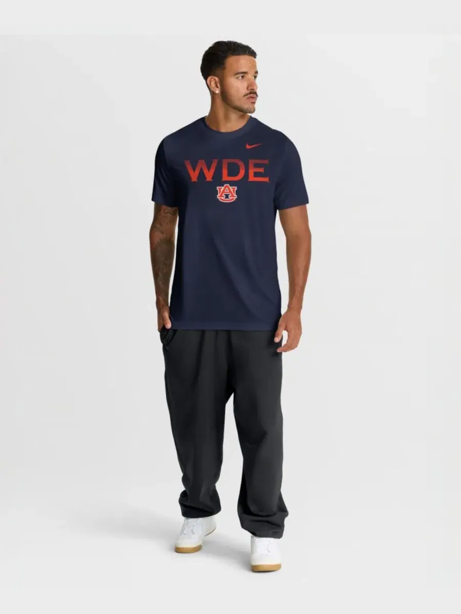 Футболка с длинным рукавом Nike Auburn Tigers Primetime Legend Kinetic Mantra Dri-FIT — изображение 5 из 5, темно-синий