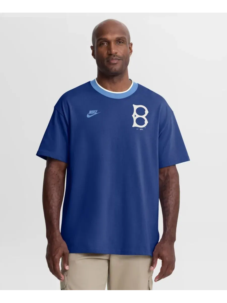 Футболка-кольцо с длинным рукавом Nike Brooklyn Dodgers — изображение 1 из 5, королевский