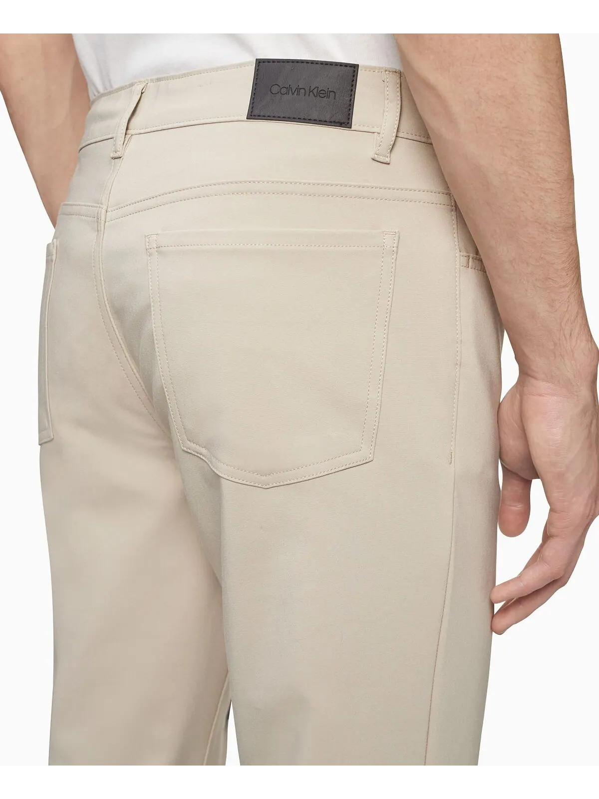 Мужские брюки ck move 365 slim-fit performance stretch Calvin Klein — изображение 3 из 3, мульти