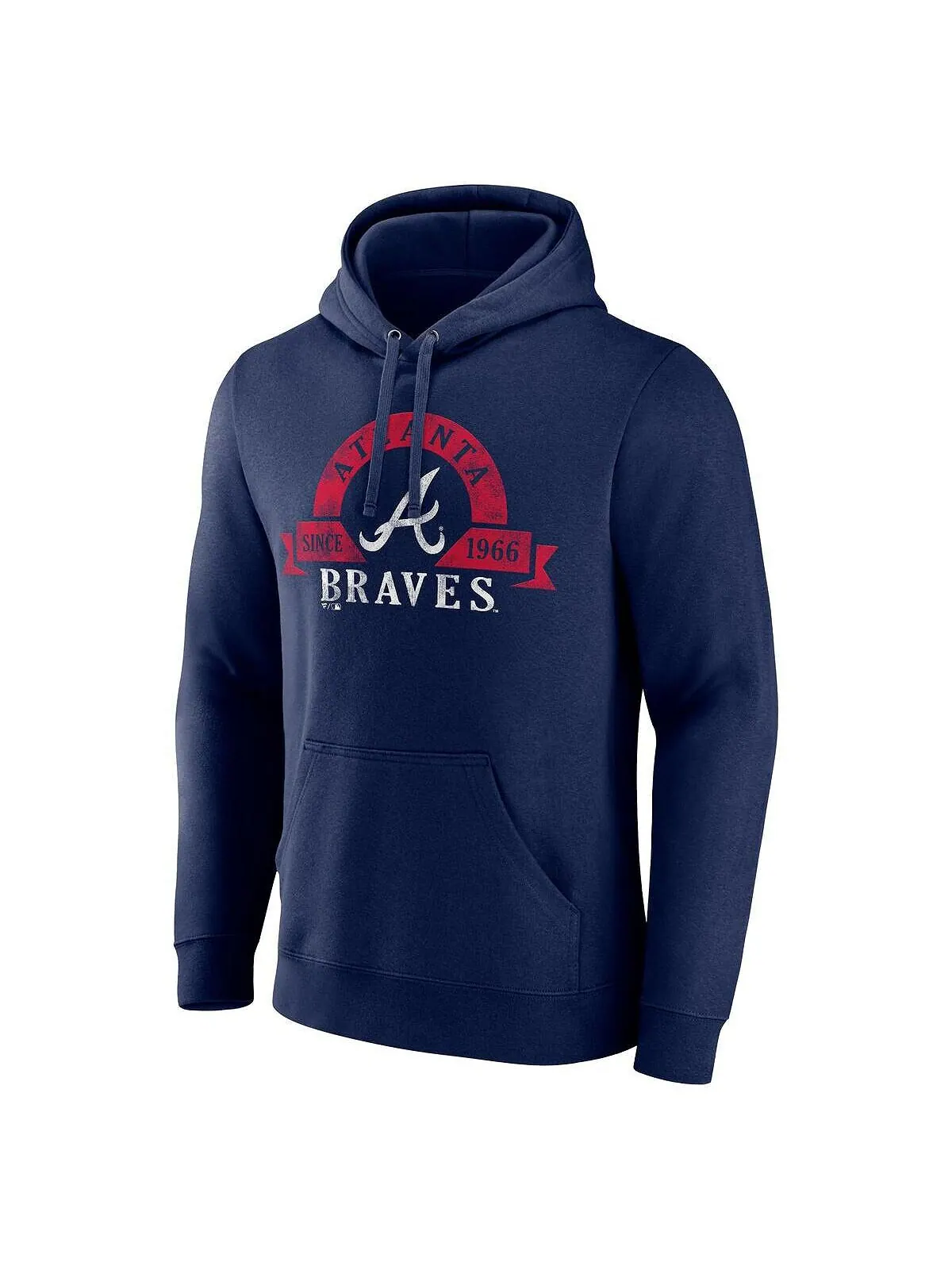 Мужская фирменная темно-синяя толстовка с капюшоном atlanta braves Fanatics — изображение 3 из 3, темно-синий