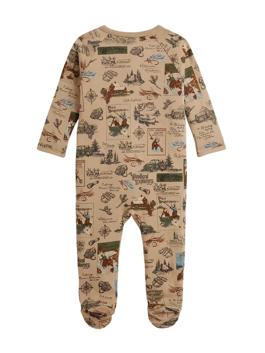 Детский комбинезон с принтом Polo Bear Polo Ralph Lauren, Wilderness Scout Baby Bear — изображение 2 из 3