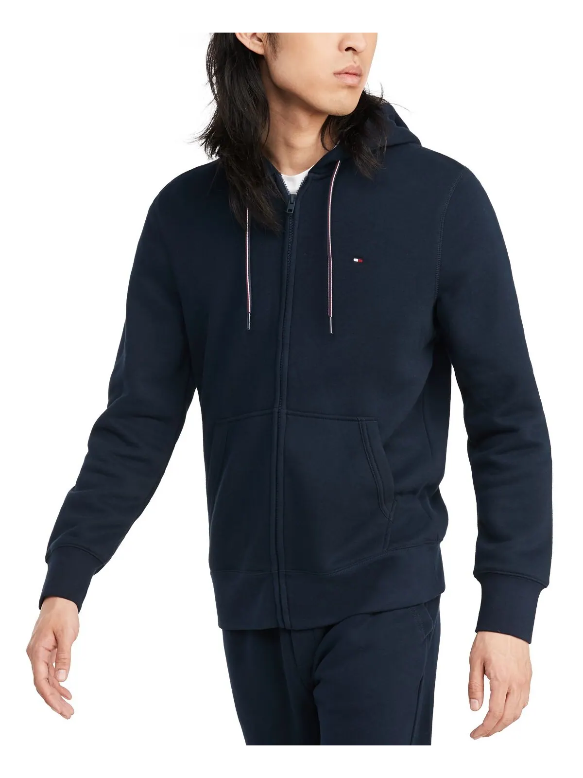 Мужская толстовка на молнии Big & Tall Plains Tommy Hilfiger — изображение 1 из 3, темно-синий