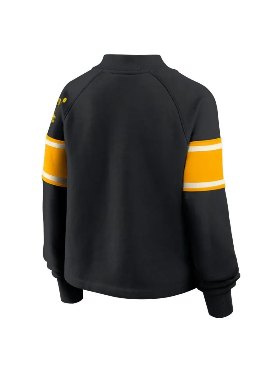Fanatics Женская черная толстовка с высоким воротником Pittsburgh Steelers Oversized Hometown Toss — изображение 3 из 3