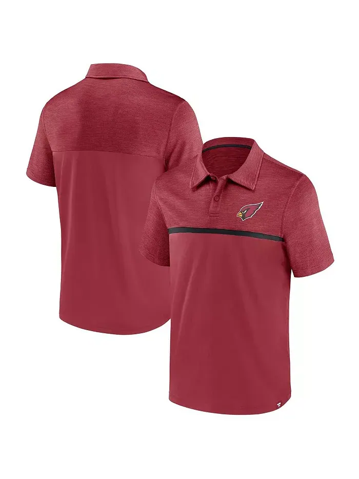 Мужская поло Arizona Cardinals Primary Cardinal Fanatics — изображение 1 из 3