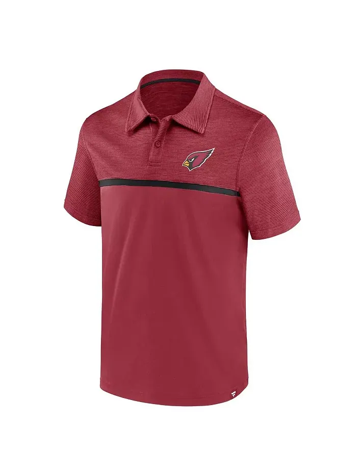 Мужская поло Arizona Cardinals Primary Cardinal Fanatics — изображение 2 из 3
