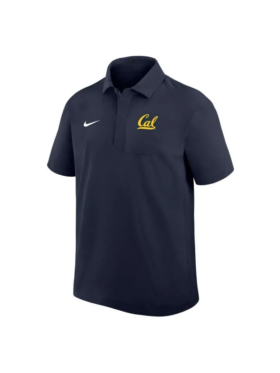 Nike Мужская темно-синяя тканая рубашка-поло Cal Bears — изображение 2 из 3, темно-синий
