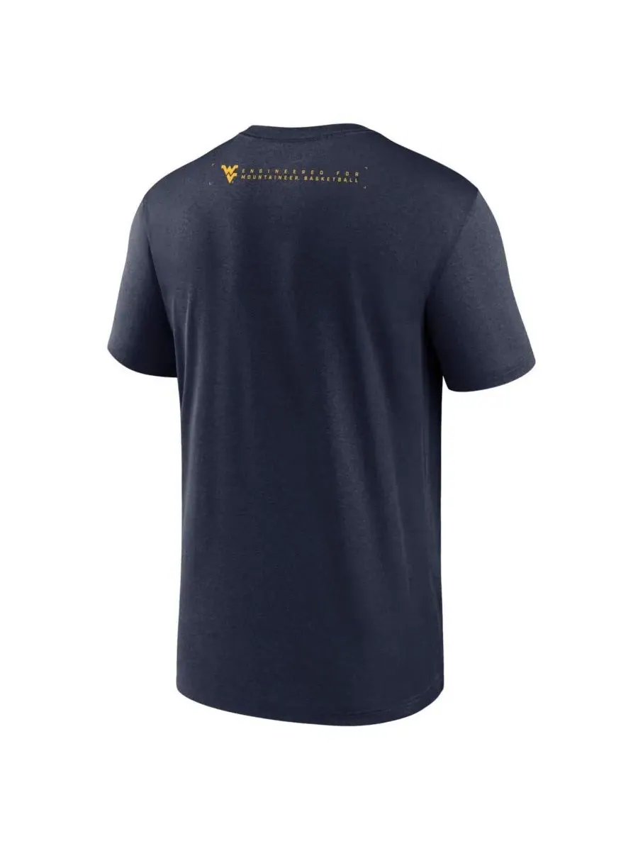 Nike Мужская темно-синяя футболка West Virginia Mountaineers 2025 Courtside Basketball Legend — изображение 3 из 3