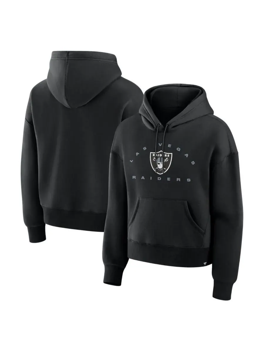 Fanatics Женская черная толстовка с капюшоном Las Vegas Raiders Eligible Receiver Legacy — изображение 1 из 3, черный