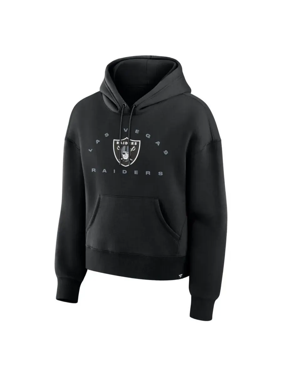 Fanatics Женская черная толстовка с капюшоном Las Vegas Raiders Eligible Receiver Legacy — изображение 2 из 3, черный