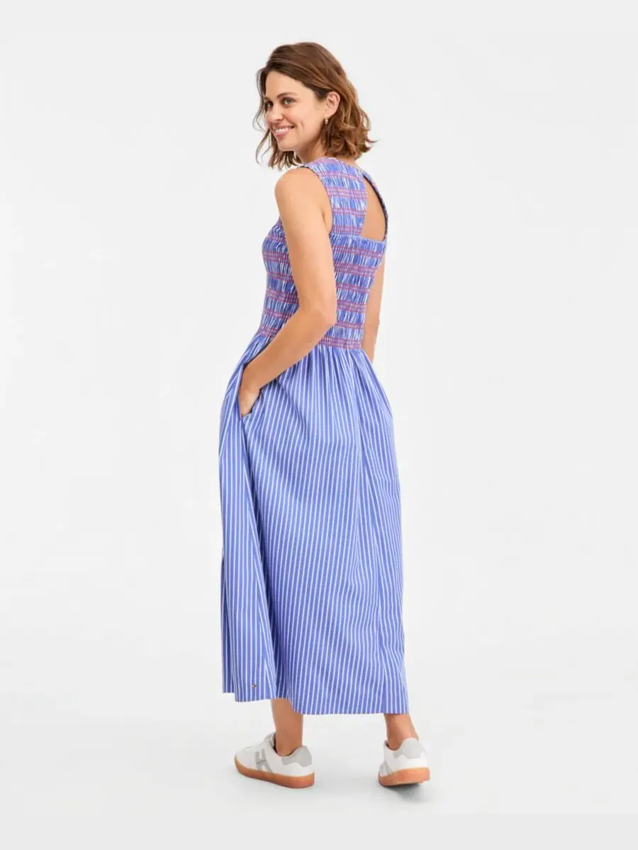 Макси-платье без рукавов Tommy Hilfiger, Smocking Stripe — изображение 5 из 8