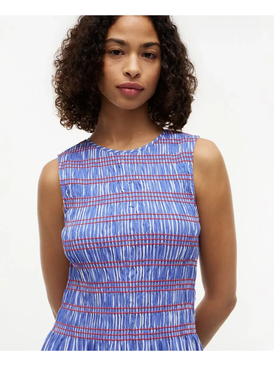 Макси-платье без рукавов Tommy Hilfiger, Smocking Stripe — изображение 7 из 8