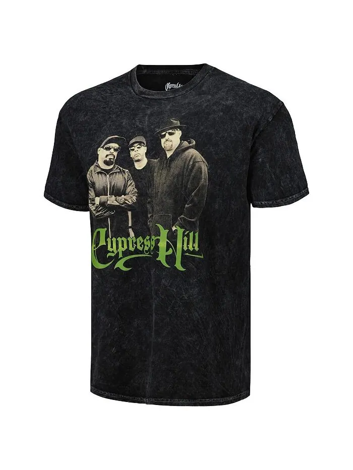 Мужская черная футболка с рисунком "50 лет хип-хопа" Cypress Hill Philcos — изображение 2 из 3, черный