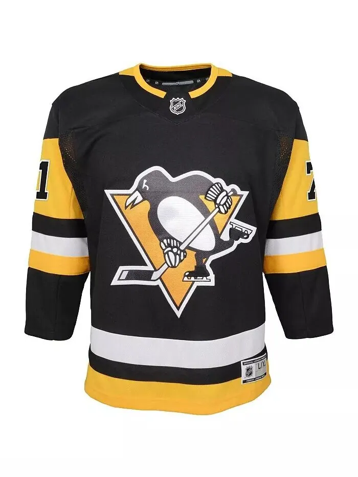 Домашняя футболка премьер-игрока Big Boys Евгения Малкина Black Pittsburgh Penguins Outerstuff — изображение 2 из 3