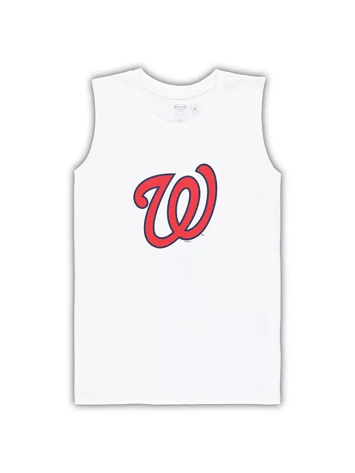 Женский белый/красный Washington Nationals плюс размер майка шорты спальный комплект Concepts Sport — изображение 3 из 3
