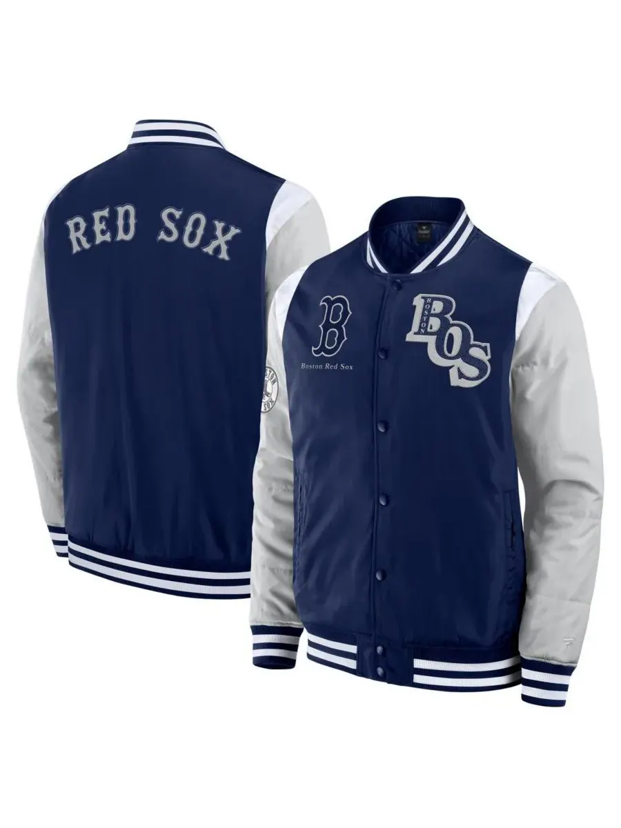 Fanatics Мужская темно-синяя куртка Boston Red Sox Elements Elite с застежкой на кнопках — изображение 1 из 3, темно-синий