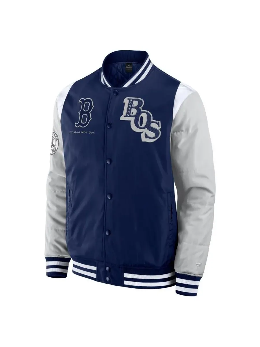 Fanatics Мужская темно-синяя куртка Boston Red Sox Elements Elite с застежкой на кнопках — изображение 3 из 3, темно-синий