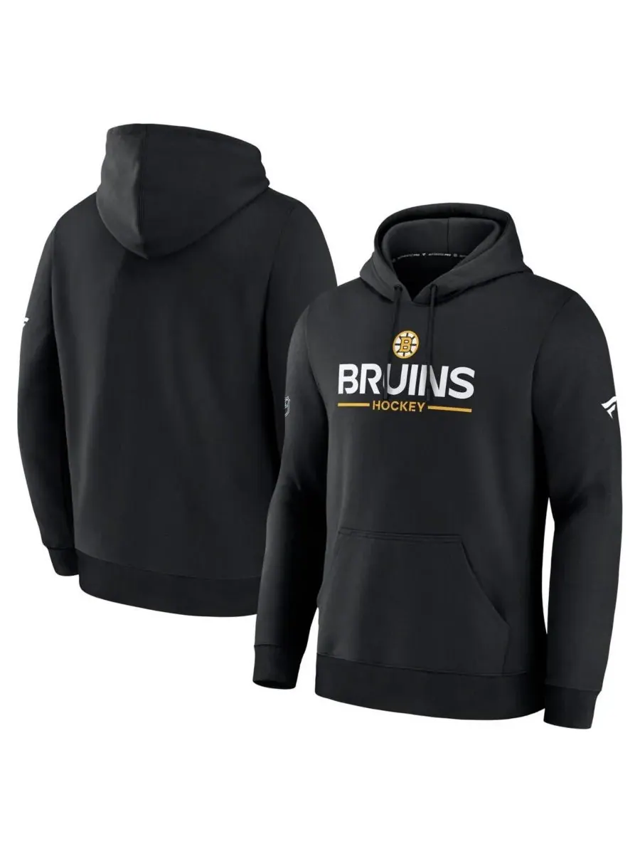 Fanatics Мужская черная толстовка Boston Bruins Authentic Pro Primary — изображение 1 из 3, черный