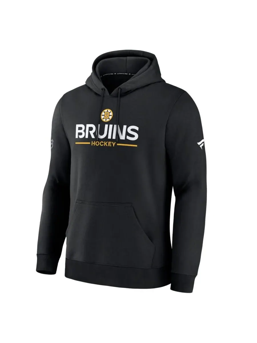 Fanatics Мужская черная толстовка Boston Bruins Authentic Pro Primary — изображение 2 из 3, черный