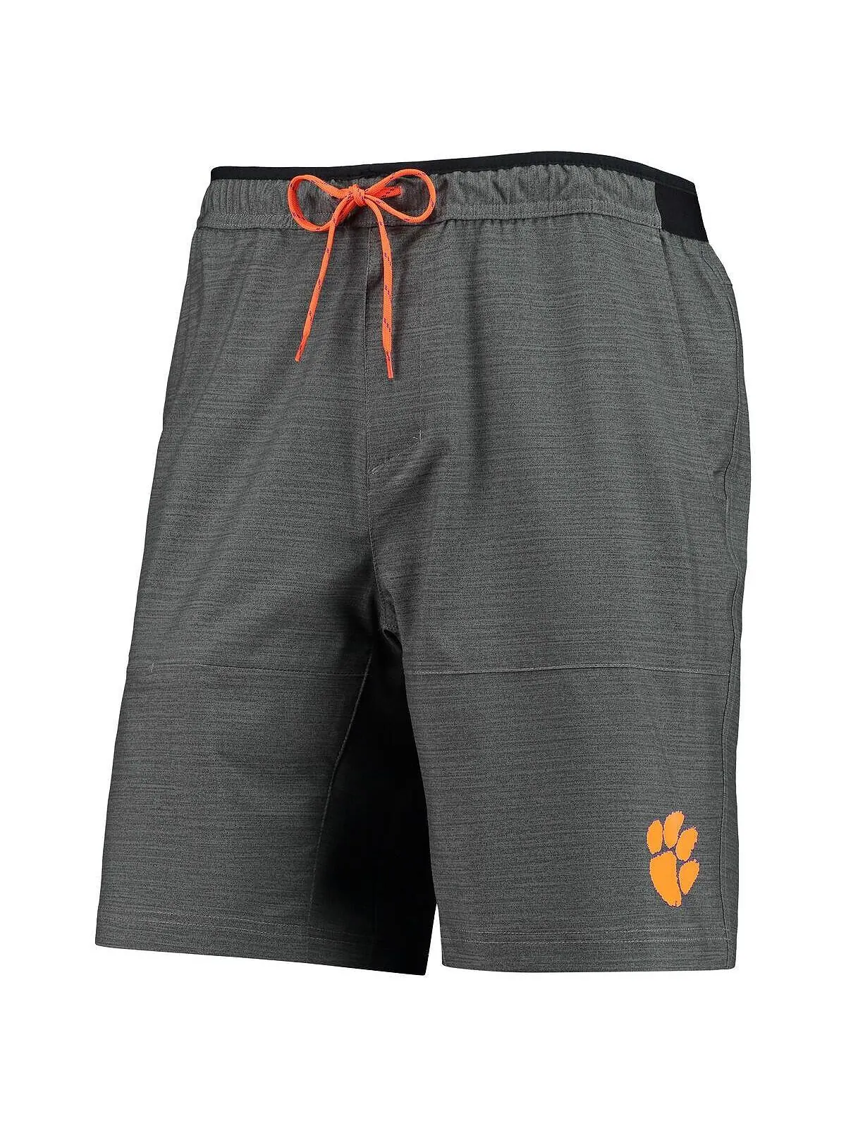 Мужские серые шорты clemson tigers twisted creek omni-shield с меланжевым принтом Columbia — изображение 2 из 2, серый