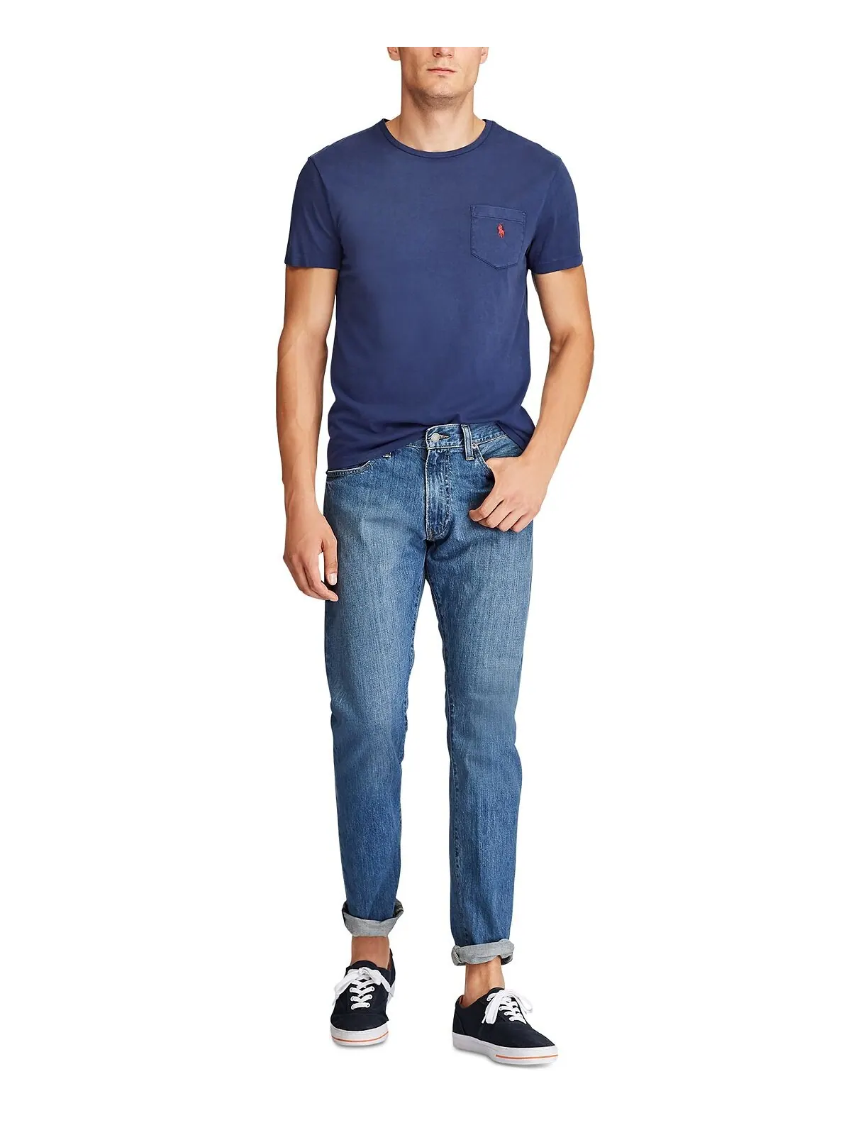 Мужские узкие прямые джинсы Varick Polo Ralph Lauren — изображение 4 из 6