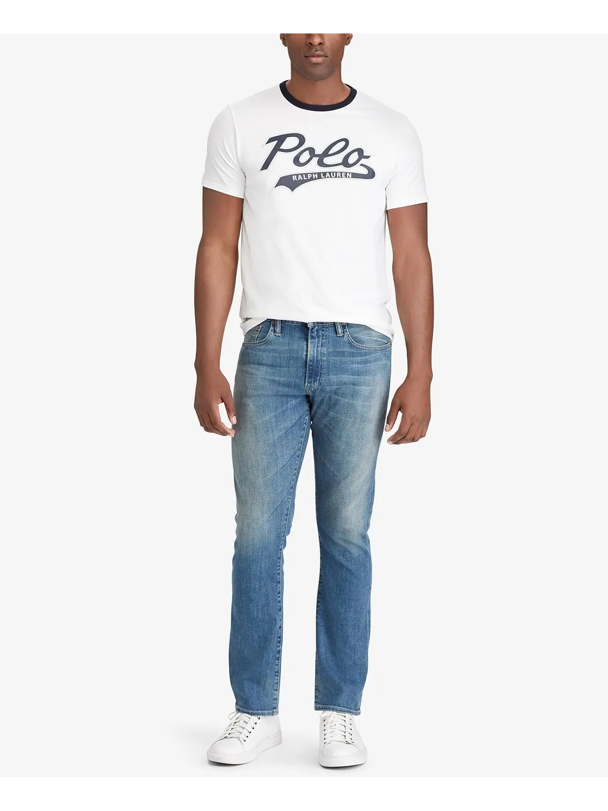 Мужские узкие прямые джинсы Varick Polo Ralph Lauren — изображение 3 из 6, синий