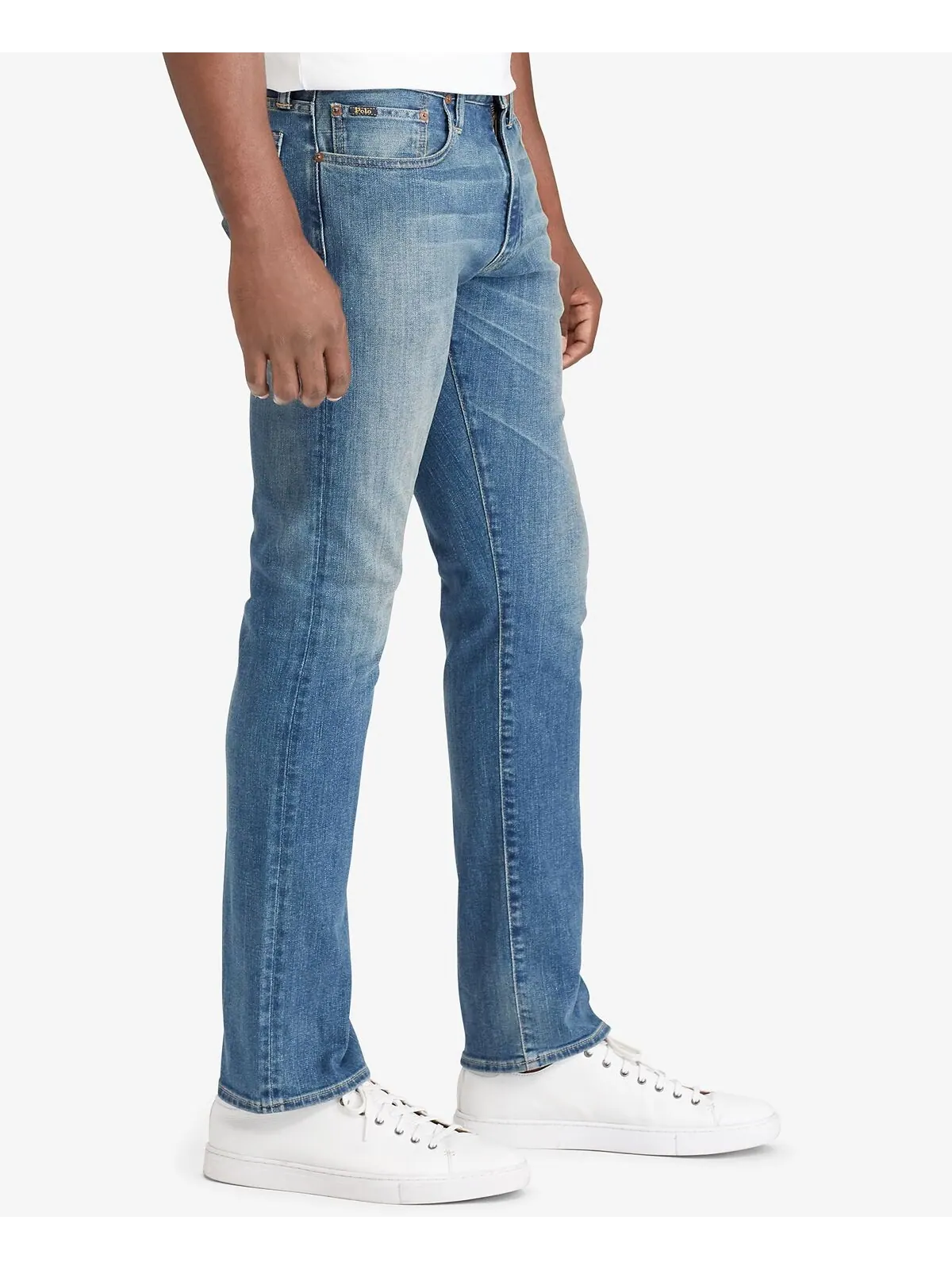 Мужские узкие прямые джинсы Varick Polo Ralph Lauren — изображение 4 из 6, синий