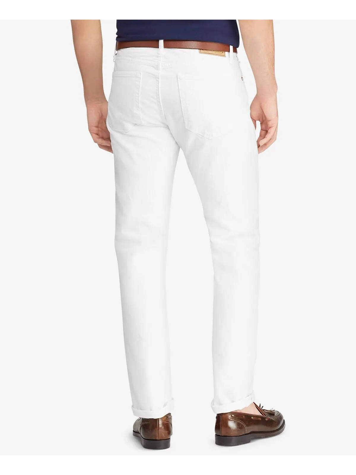 Мужские узкие прямые джинсы Varick Polo Ralph Lauren — изображение 2 из 14, белый