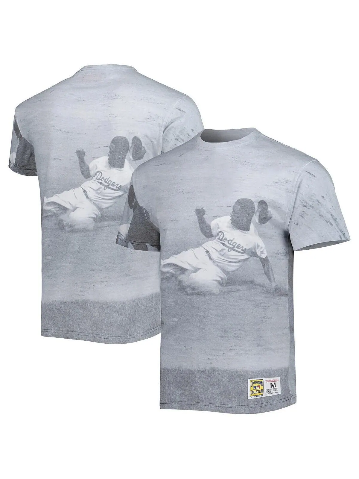 Мужская футболка Jackie Robinson Brooklyn Dodgers Cooperstown Collection Highlight Player Mitchell — изображение 1 из 2