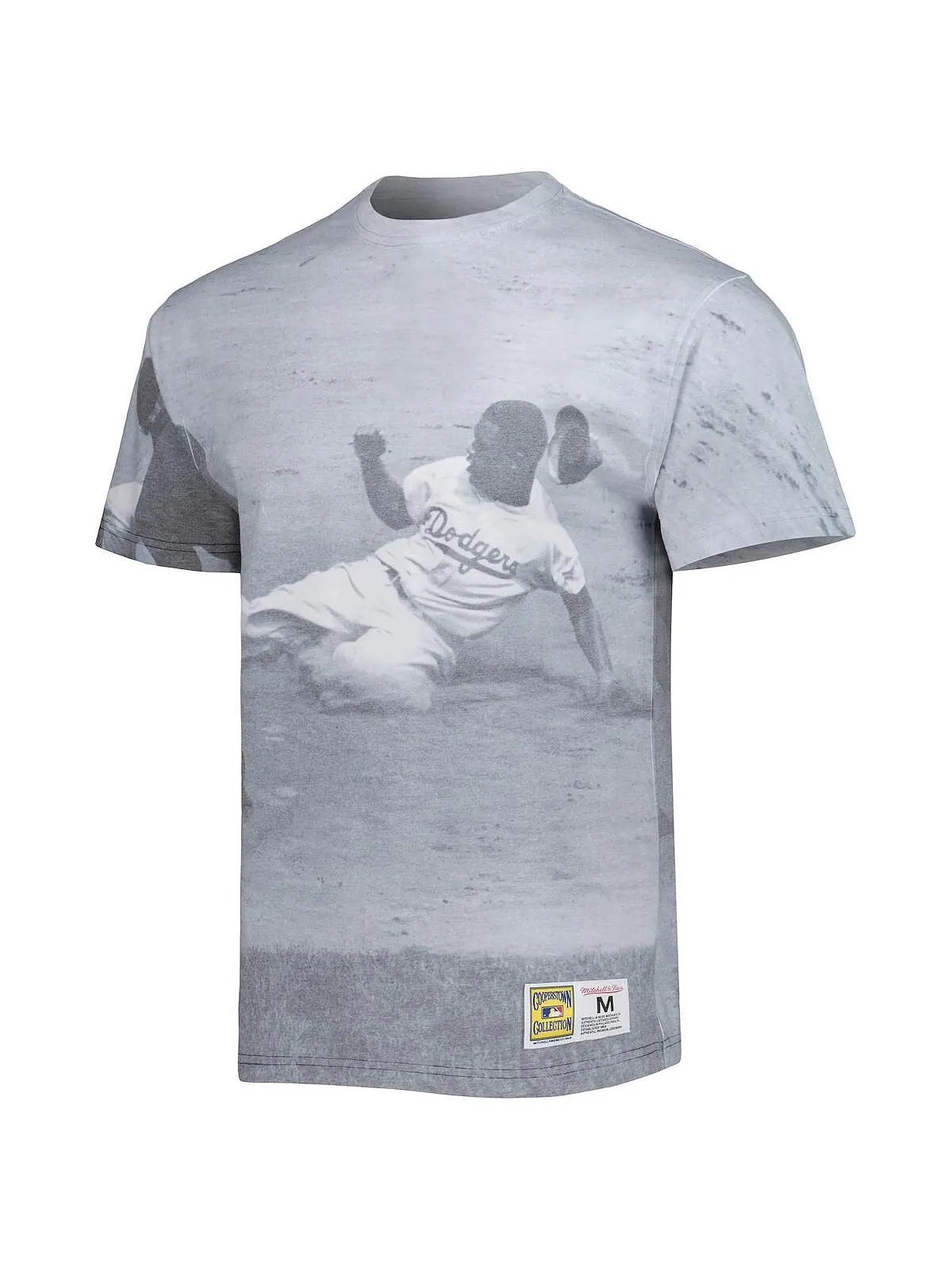 Мужская футболка Jackie Robinson Brooklyn Dodgers Cooperstown Collection Highlight Player Mitchell — изображение 2 из 2