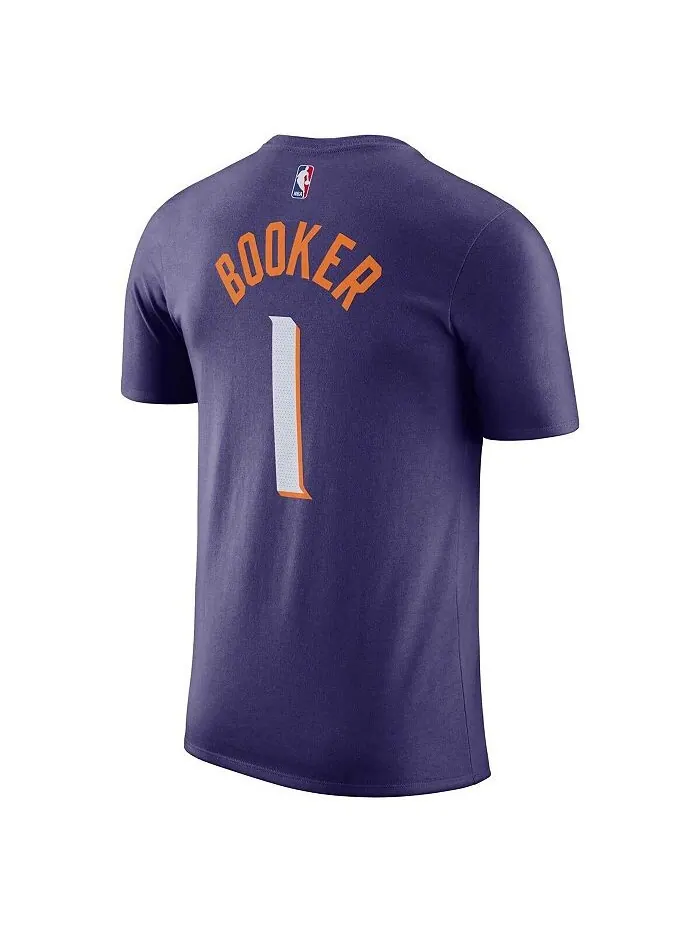 Мужская фиолетовая футболка с именем и номером Devin Booker Phoenix Suns Icon Edition Nike — изображение 3 из 3, фиолетовый
