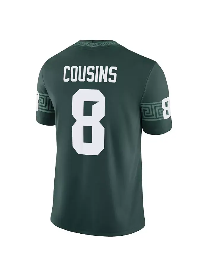 Мужская футболка Kirk Cousins Green Michigan State Spartans Alumni Game Jersey Nike — изображение 2 из 3
