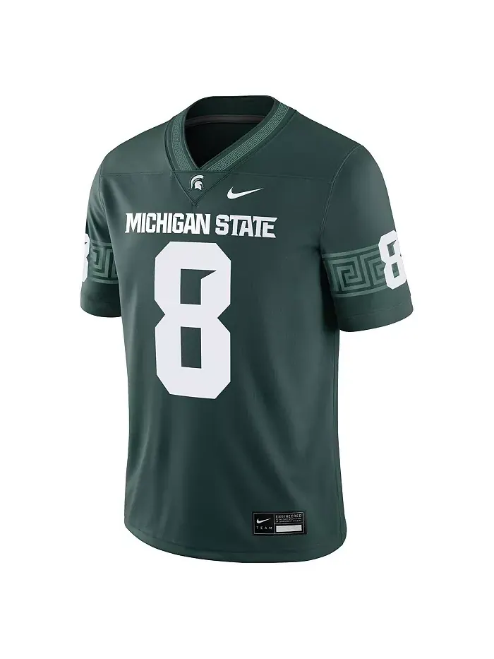Мужская футболка Kirk Cousins Green Michigan State Spartans Alumni Game Jersey Nike — изображение 3 из 3