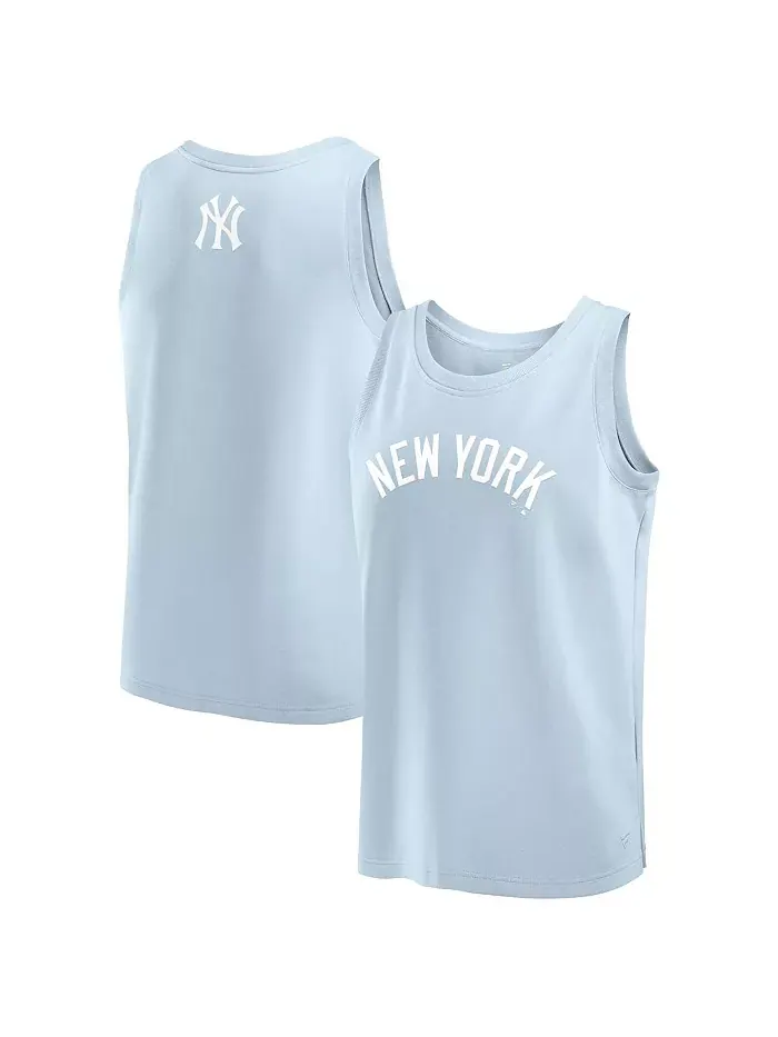 Мужская майка New York Yankees Elements светло-голубого цвета Fanatics — изображение 1 из 3