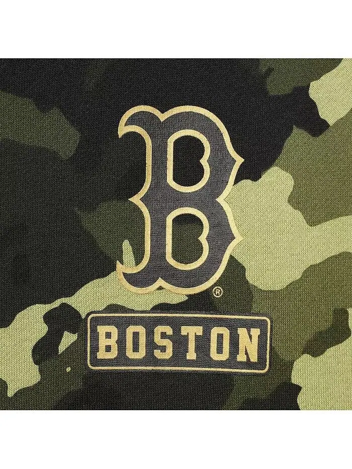Женская зеленая толстовка с капюшоном Boston Red Sox 2022 MLB Armed Forces Day Camo с — изображение 4 из 4