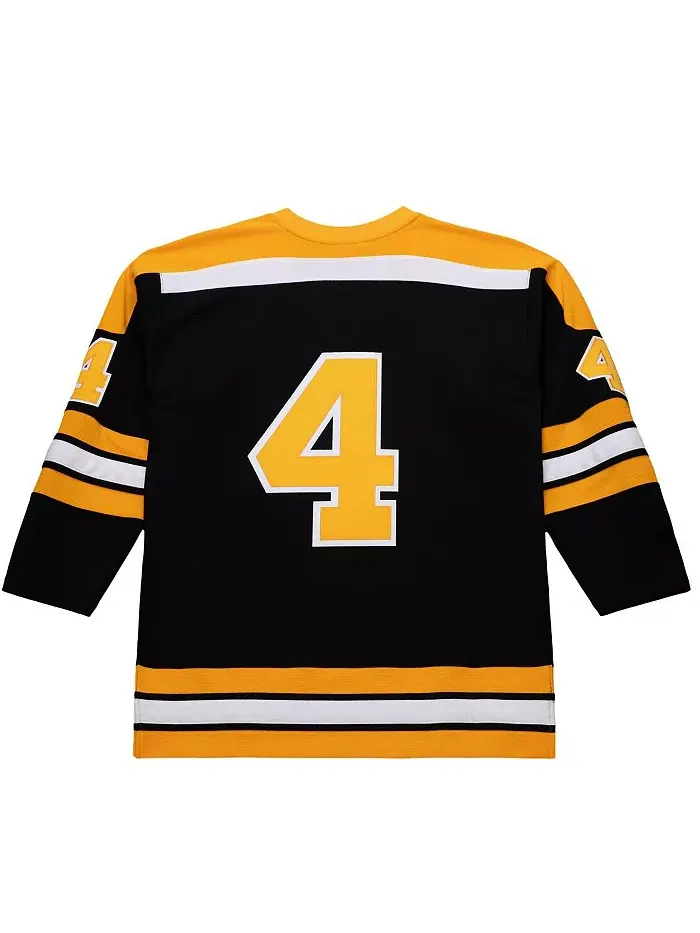 Мужская хоккейная футболка Bobby Orr Boston Bruins 1971-72 Power Play черного цвета Mitchell & Ness — изображение 3 из 5
