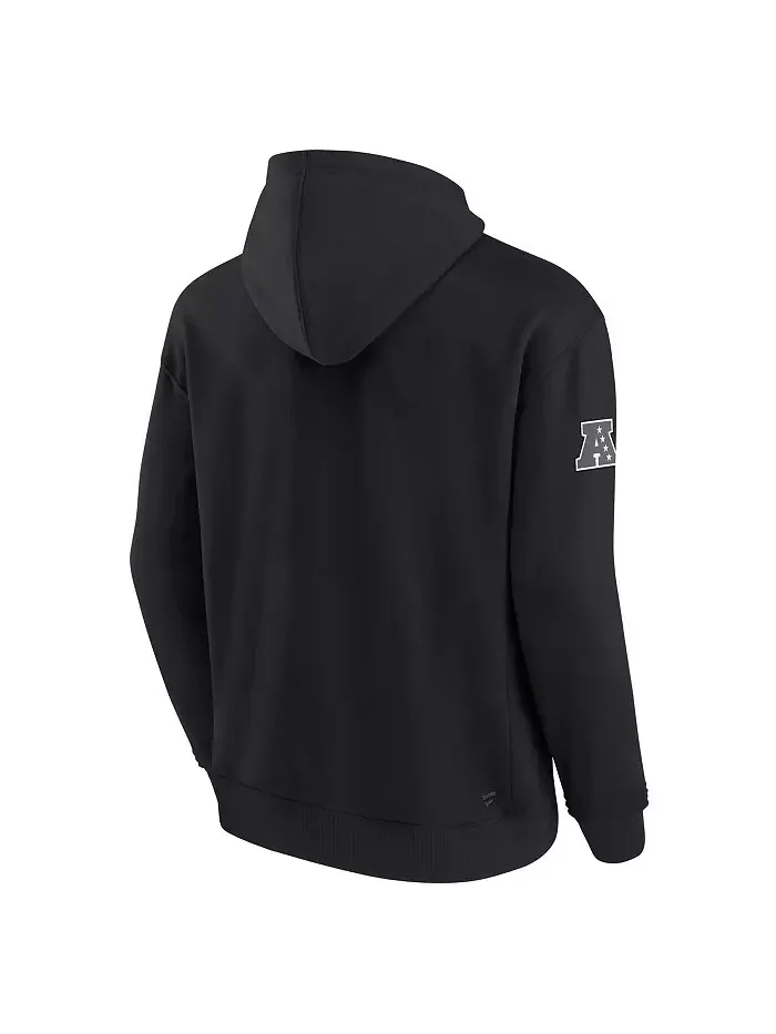 Мужская черная толстовка с капюшоном New York Jets Elements Pace Fleece Fanatics — изображение 3 из 3
