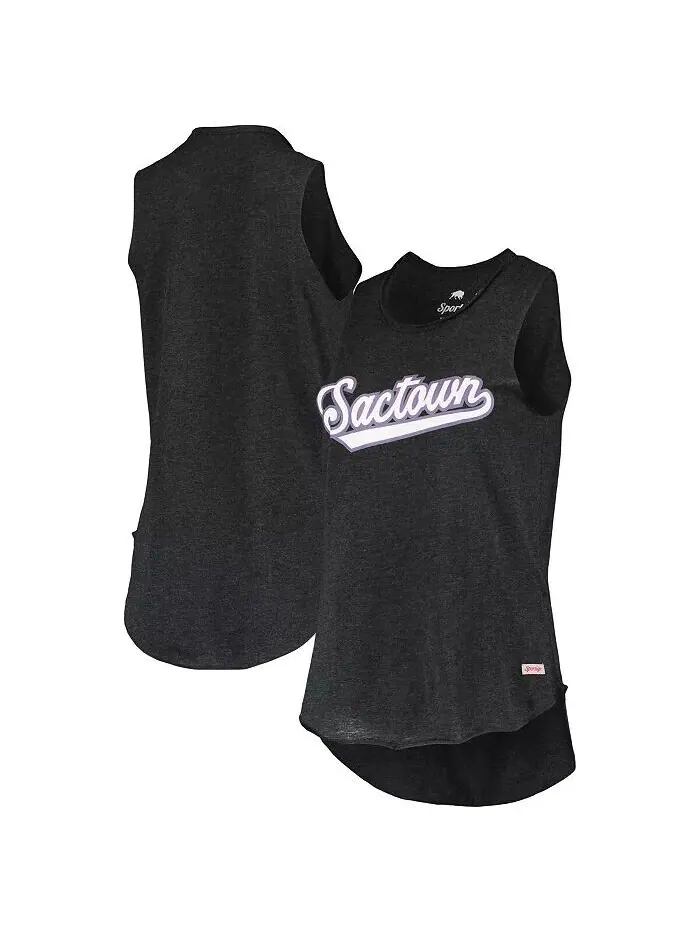 Женская черная майка Sacramento Kings Sactown Janie Tri-Blend Sportiqe — изображение 1 из 3