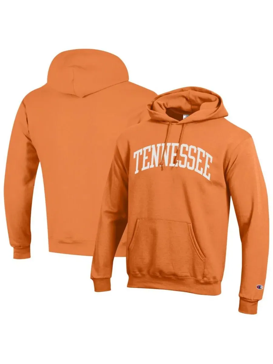 Champion Мужская толстовка с капюшоном Tennessee Orange Tennessee Volunteers Basic Arch Fleece — изображение 1 из 3