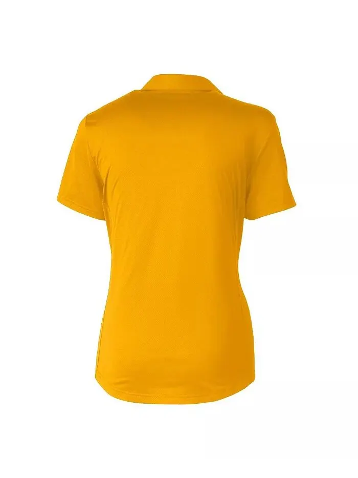 Женское золотое поло Arizona State Sun Devils Vault Prospect Textured Stretch Cutter & Buck — изображение 2 из 3