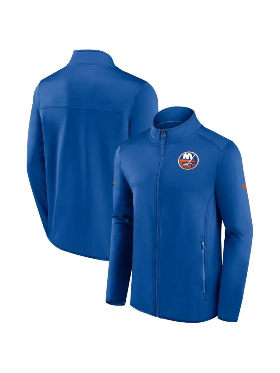 Мужская флисовая куртка на молнии Royal New York Islanders Authentic Pro Rink Fanatics — изображение 1 из 3, королевский